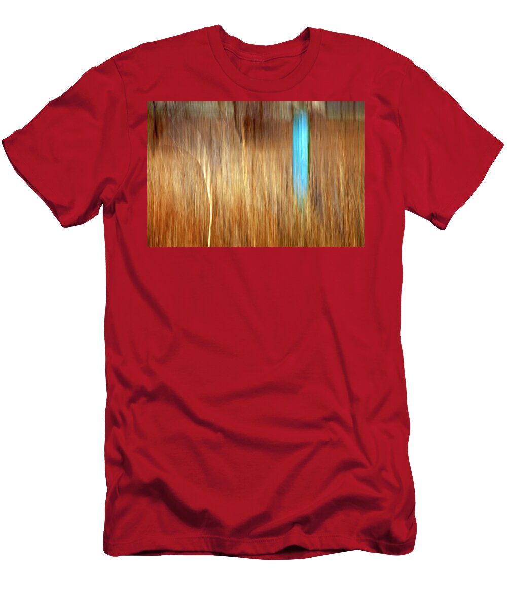 Outdoors T-Shirt featuring the photograph Blue Fencepost by Theresa Tahara
