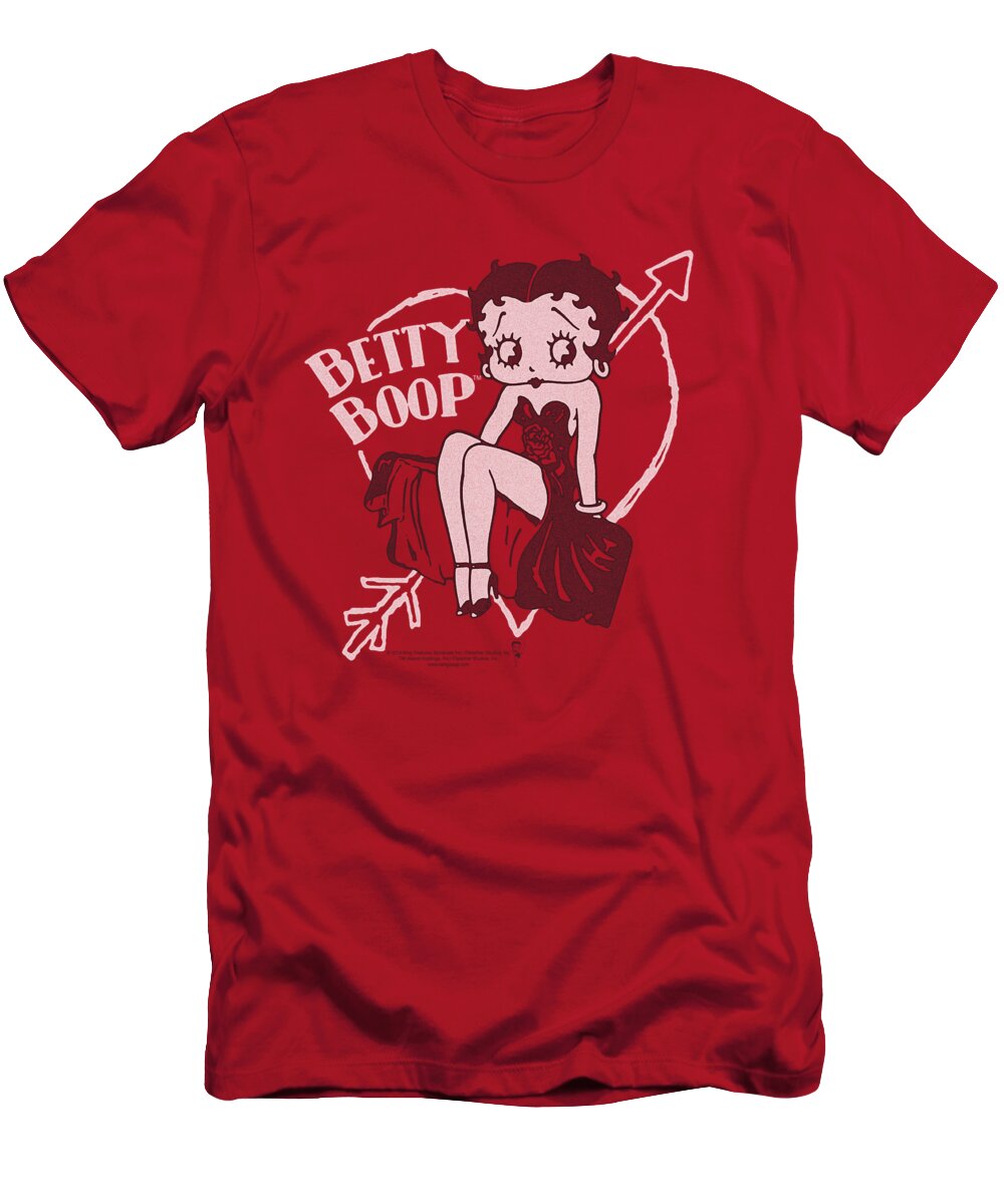Betty Boop T-Shirt featuring the digital art Boop - Lover Girl by Brand A