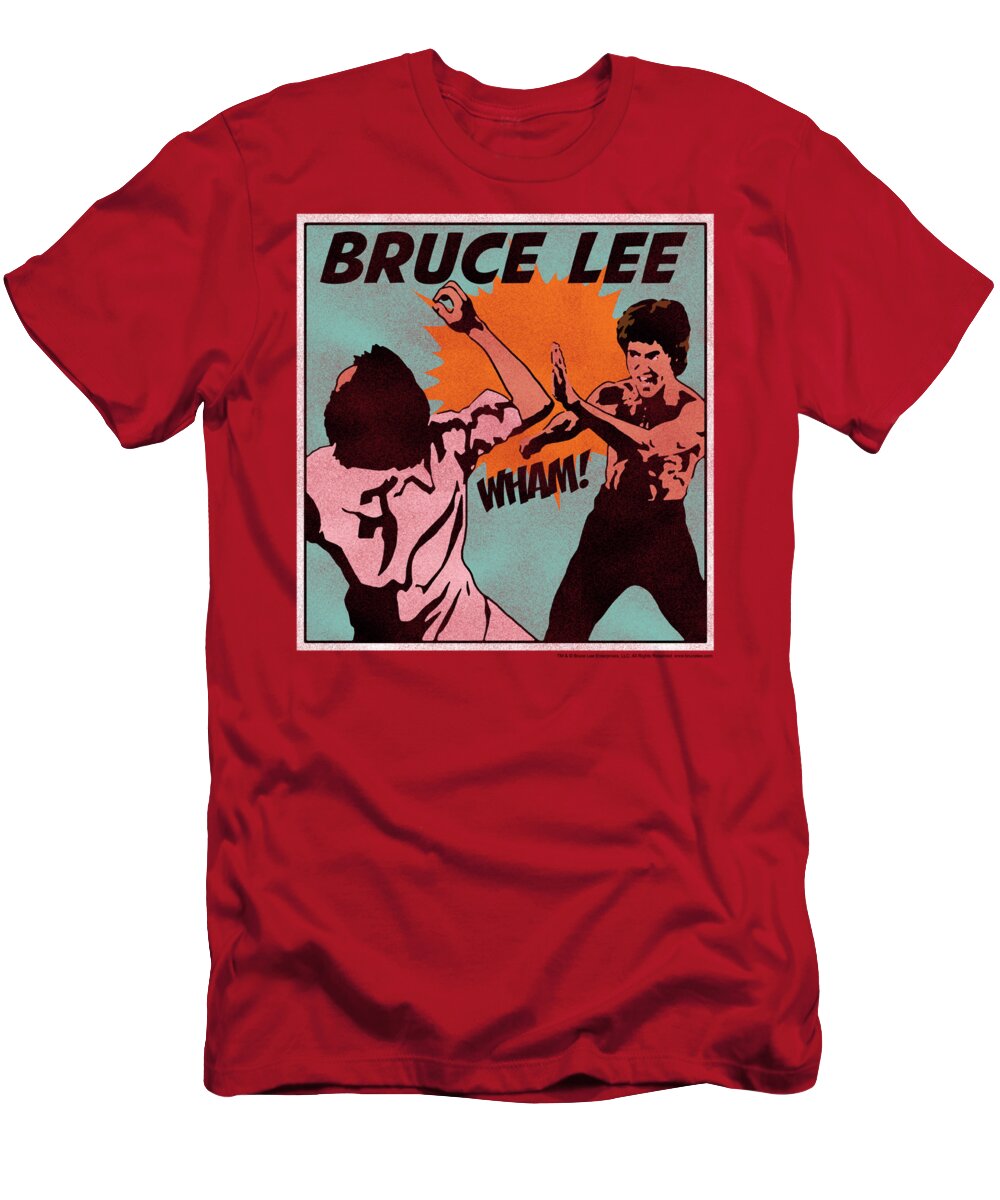  T-Shirt featuring the digital art Bruce Lee - Comic Panel by Brand A