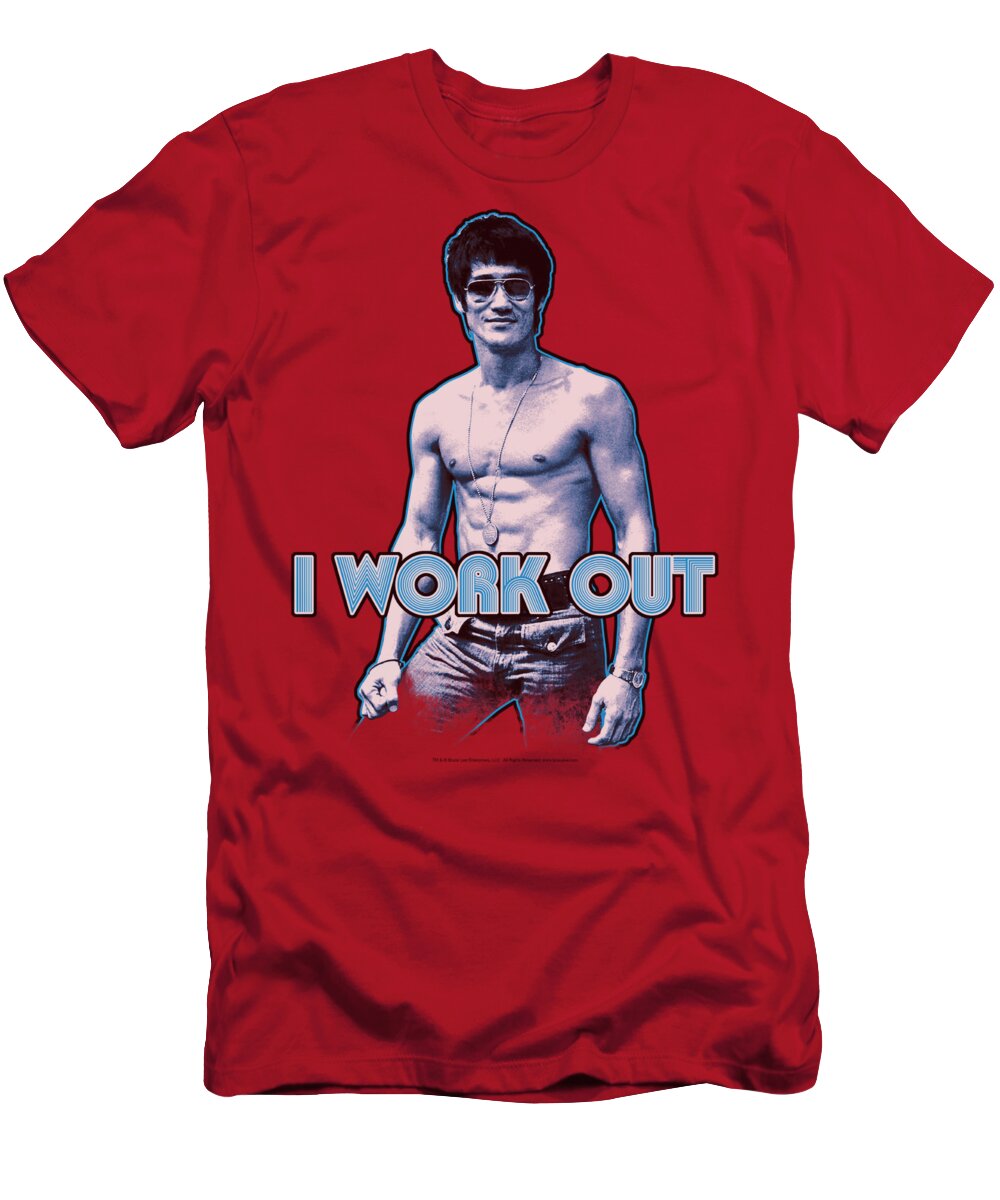 Bruce Lee - Works Out T-Shirt Sale by Brand A