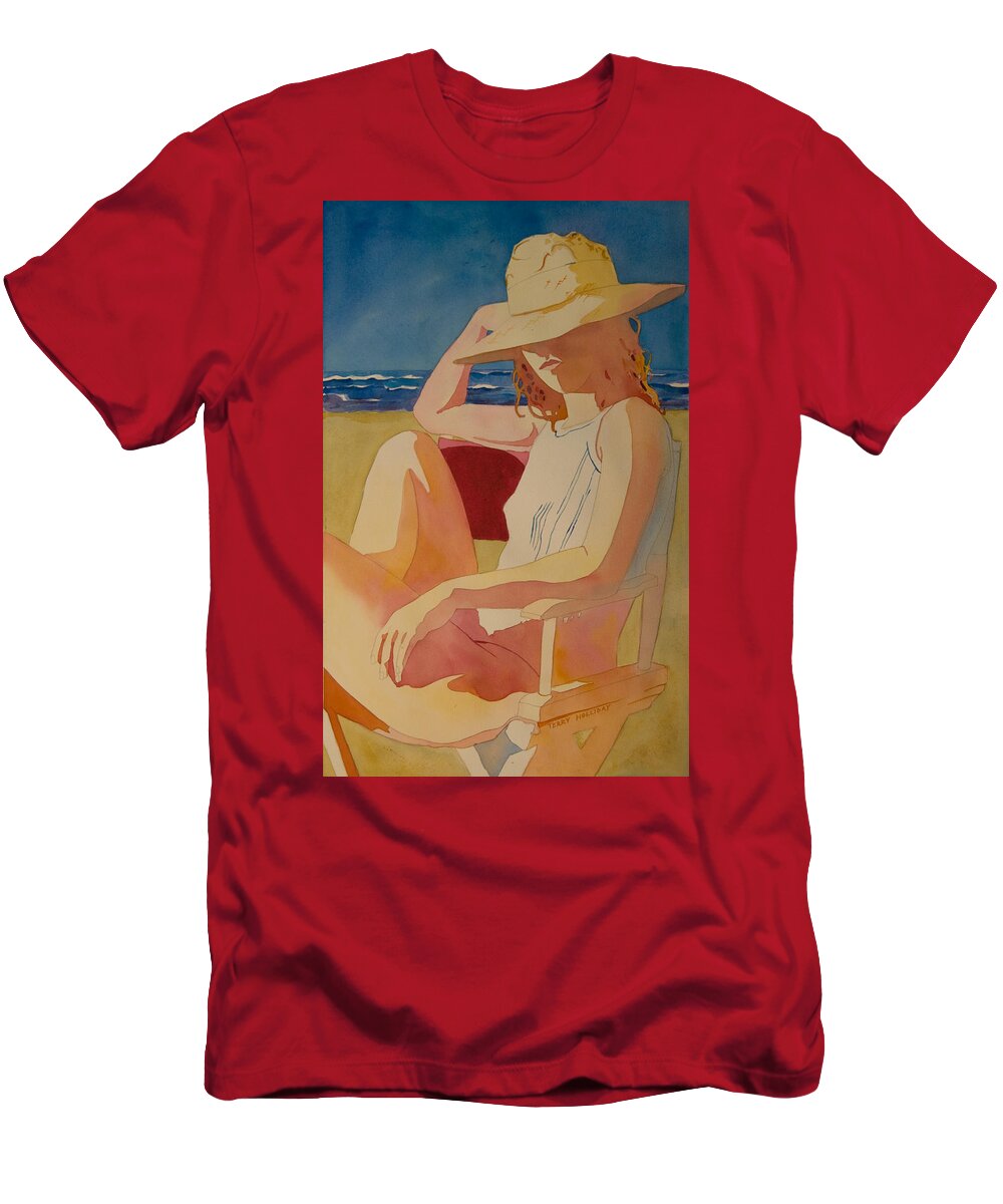 Woman T-Shirt featuring the painting Chair Series V by Terry Holliday