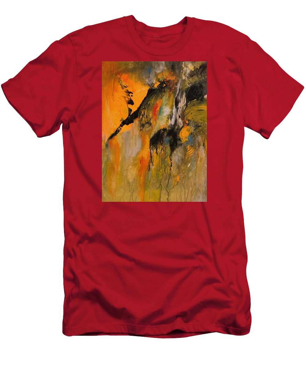 Abstract T-Shirt featuring the painting Cheeky by Soraya Silvestri