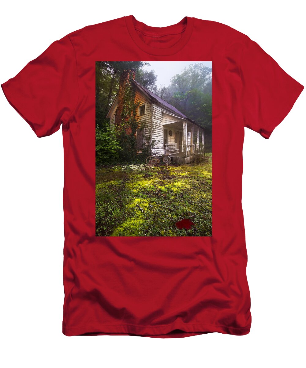 In T-Shirt featuring the photograph Childhood Dreams by Debra and Dave Vanderlaan