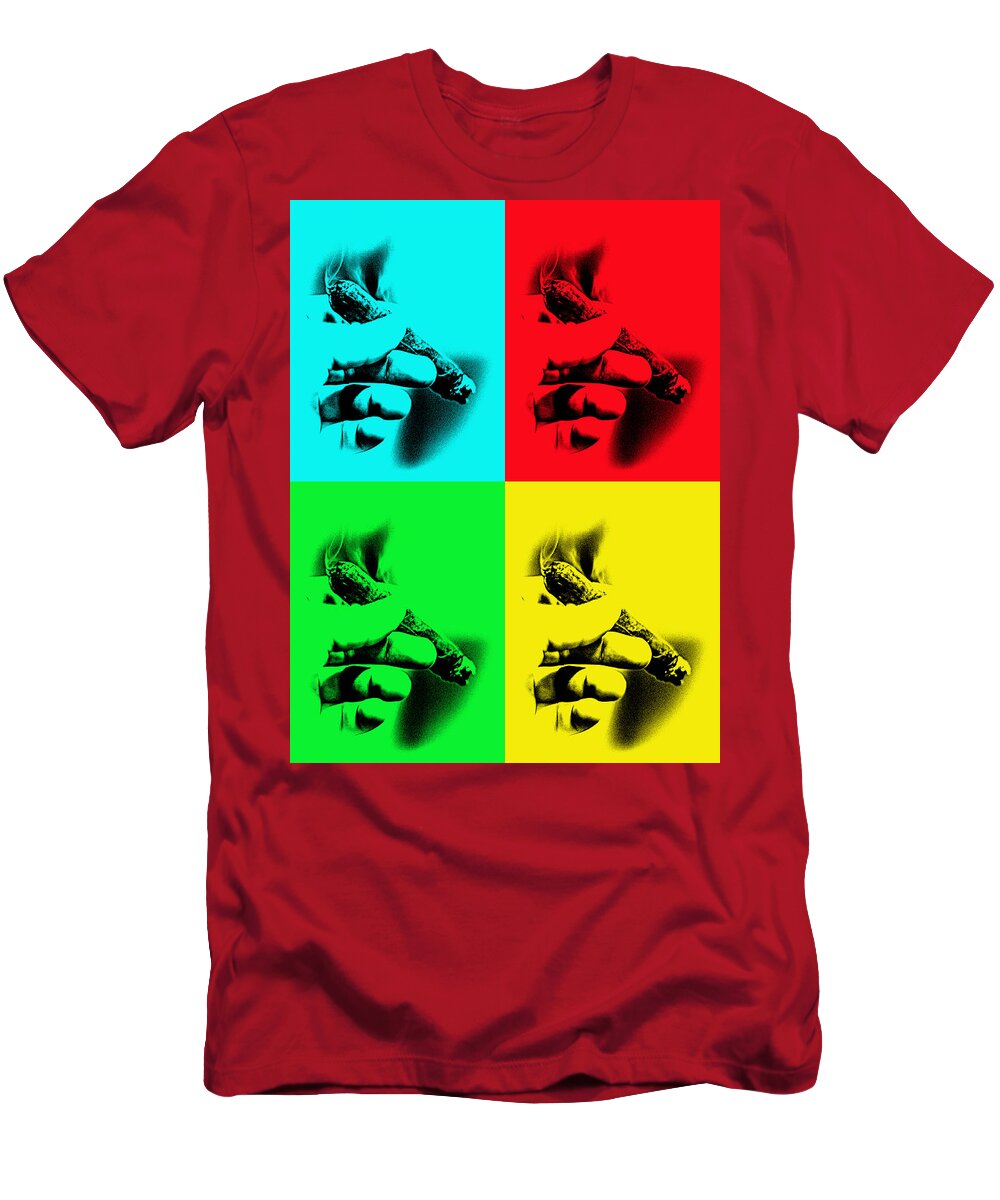 Cigar Pop Art T-Shirt featuring the photograph Cigar Pop Art by David Morefield