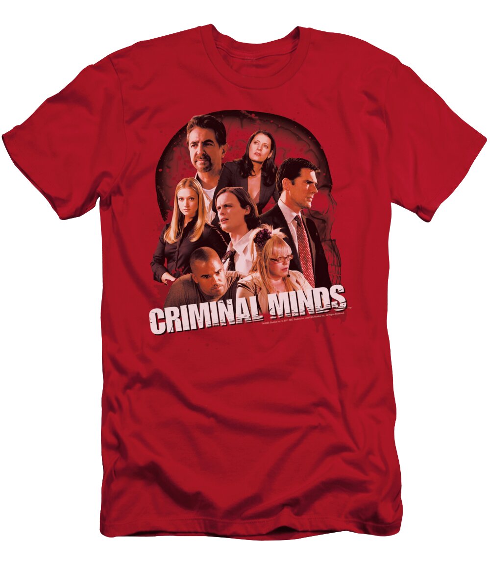 Criminal Minds T-Shirt featuring the digital art Criminal Minds - Brain Trust by Brand A