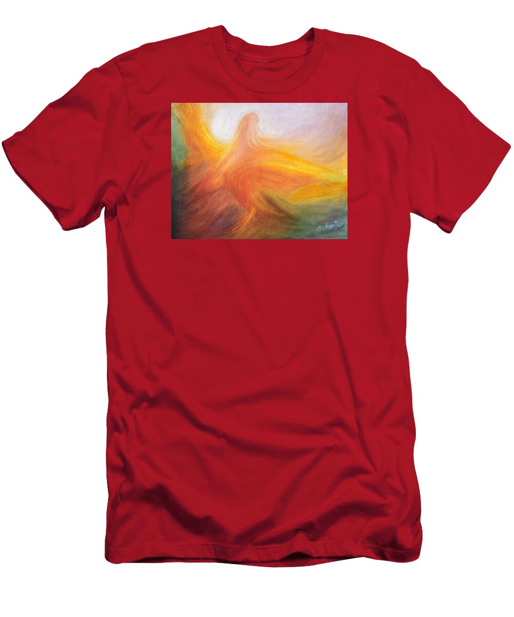 Judith Chantler T-Shirt featuring the painting Moving by Judith Chantler