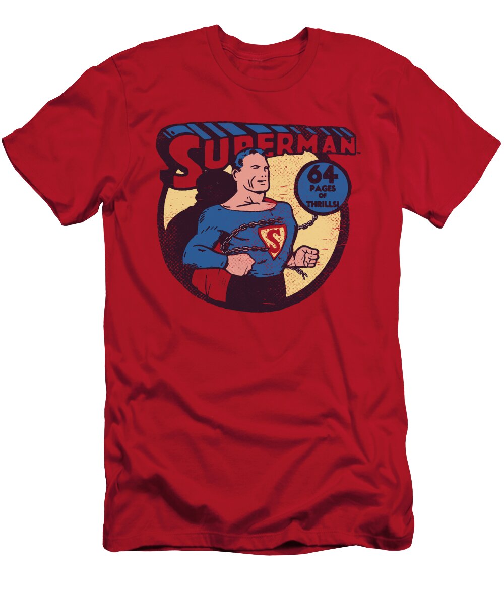 Dc Comics T-Shirt featuring the digital art Dc - Superman 64 by Brand A