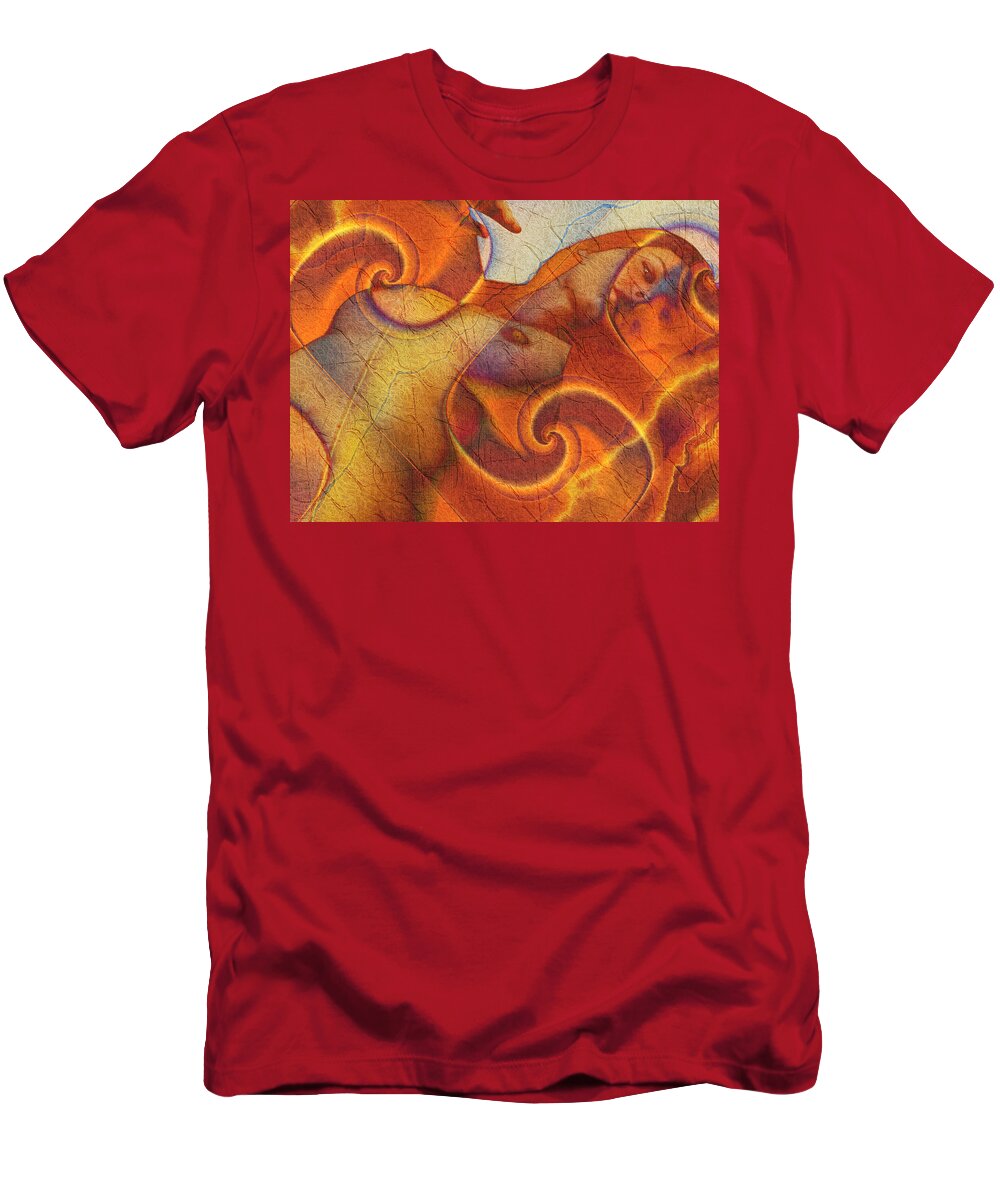 End Of Pompeii T-Shirt featuring the digital art End of Pompeii by Kiki Art