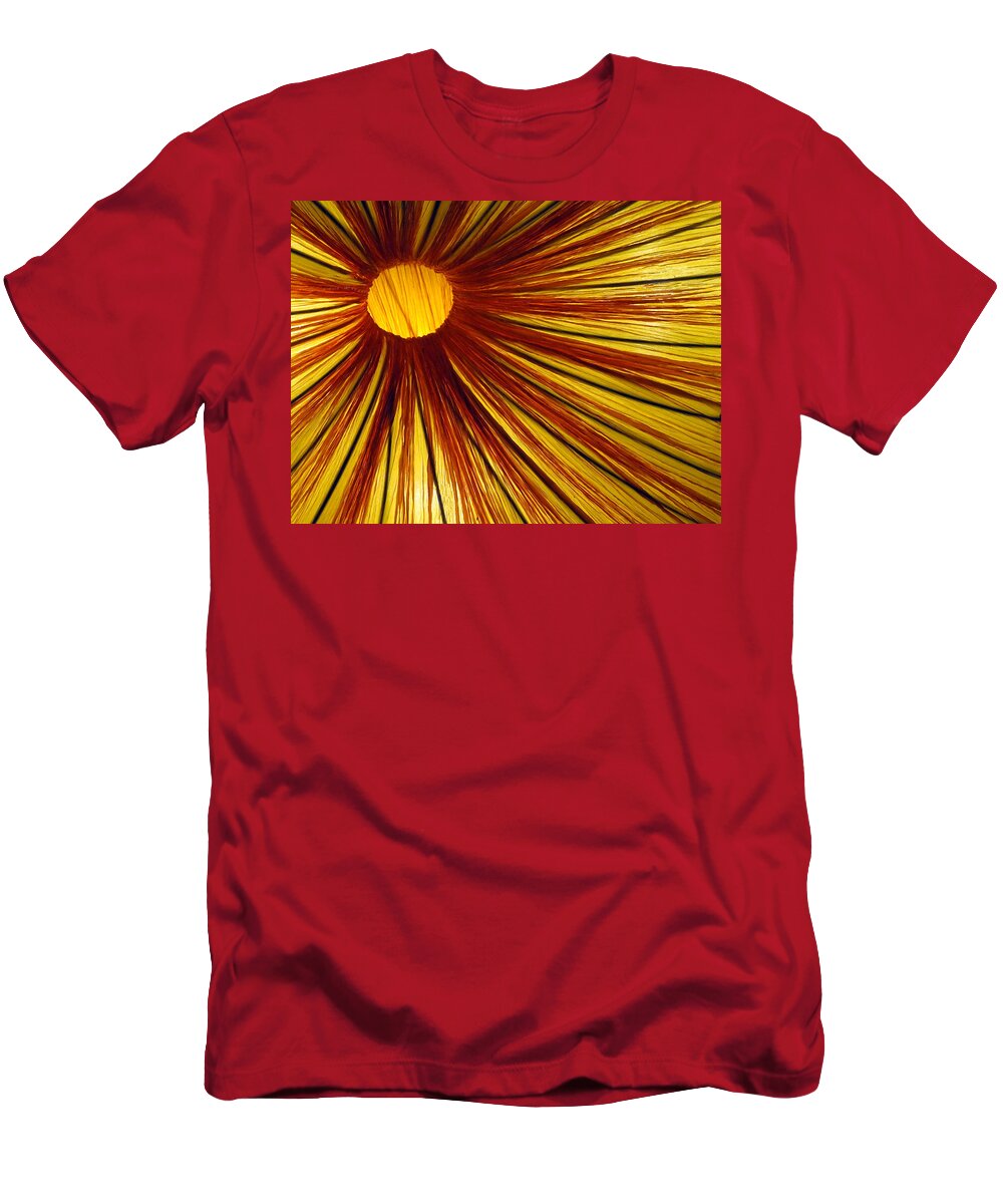 Abstract T-Shirt featuring the photograph Exploding Sun by Rick Locke - Out of the Corner of My Eye