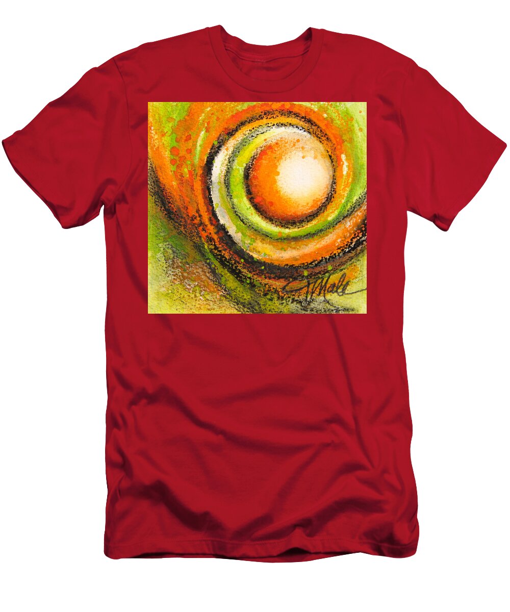 Exuberance T-Shirt featuring the mixed media Exuberance by Tracy Male