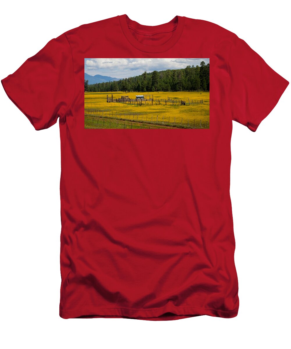 Field T-Shirt featuring the photograph Field of Flowers by Will Wagner