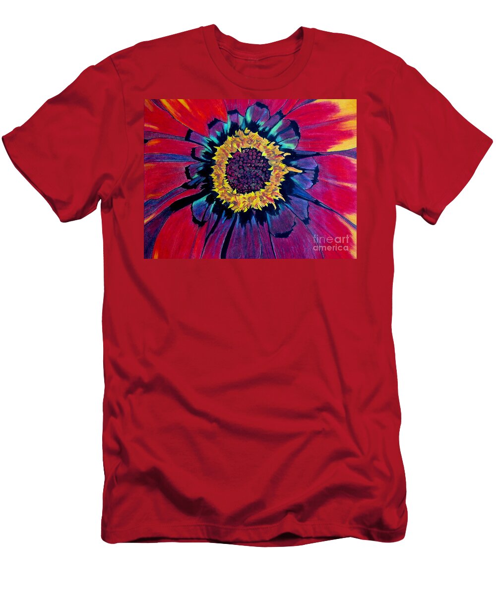 Flower T-Shirt featuring the pastel Flowerburst by Rory Siegel