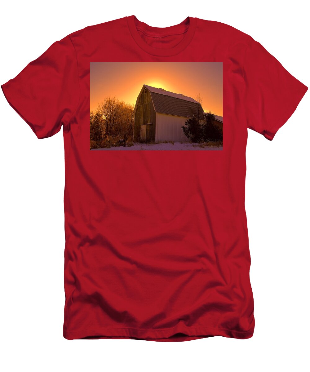 Farm T-Shirt featuring the photograph Granary Rise by Bonfire Photography