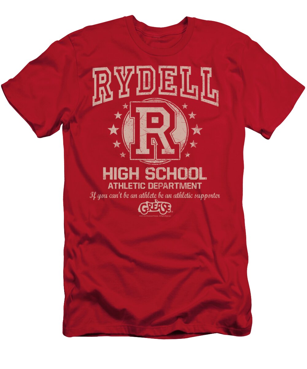 Grease T-Shirt featuring the digital art Grease - Rydell High by Brand A