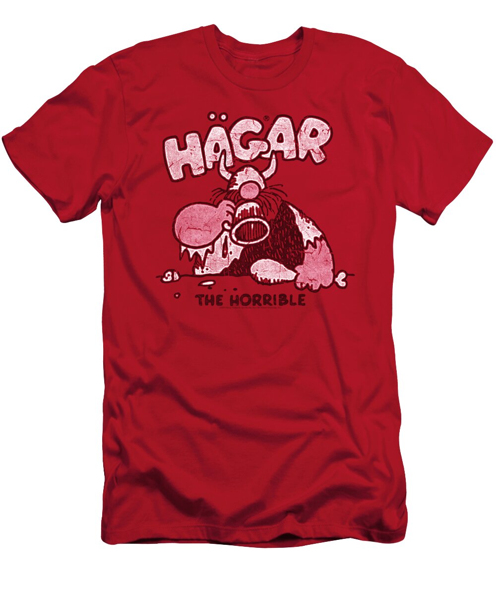  T-Shirt featuring the digital art Hagar The Horrible - Hagar Gulp by Brand A