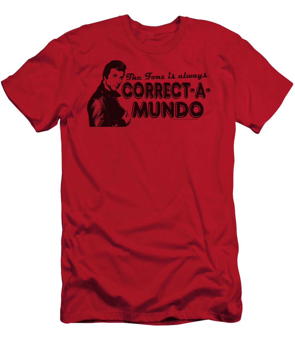 Happy Days T-Shirt featuring the digital art Happy Days - Correct A Mundo by Brand A
