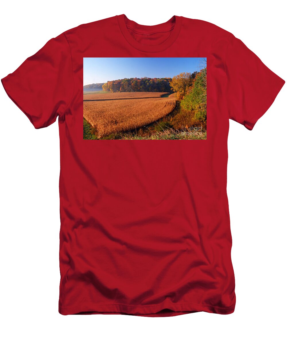 Photography T-Shirt featuring the photograph Harvest Time by Larry Ricker