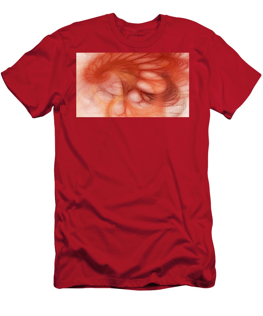 Abstract T-Shirt featuring the digital art Heartbeat by Peggy Hughes