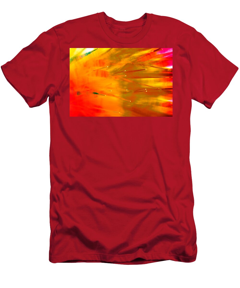 Abstract T-Shirt featuring the photograph Heat Wave by Dazzle Zazz