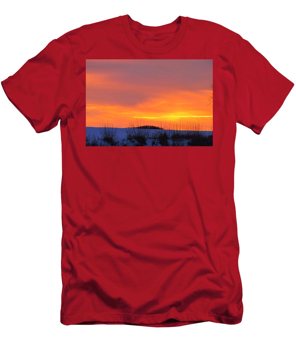 Sky T-Shirt featuring the painting Heavens Warmth by Robert Nacke