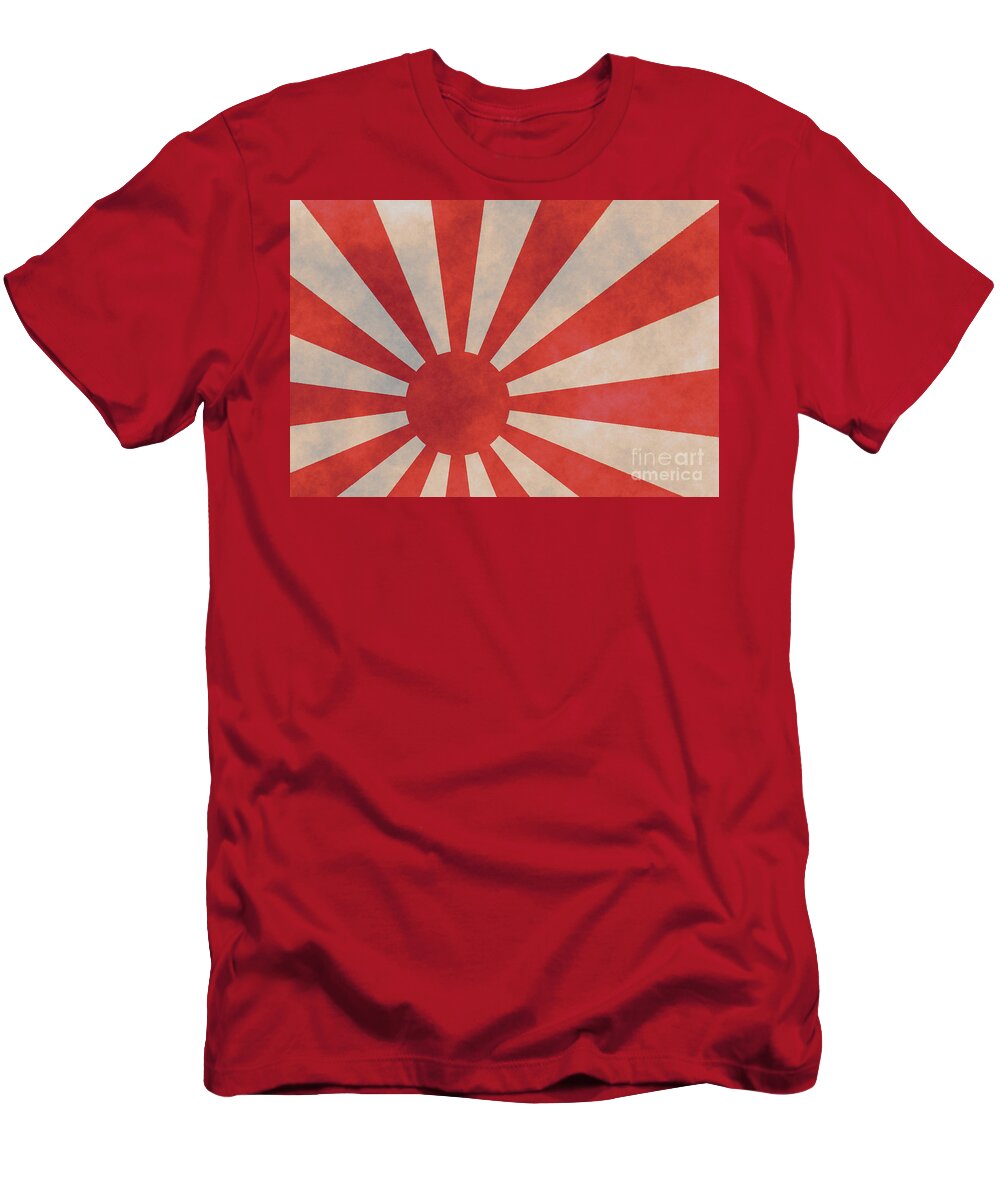 Japanese T-Shirt featuring the digital art Japanese Rising Sun by Amanda Mohler