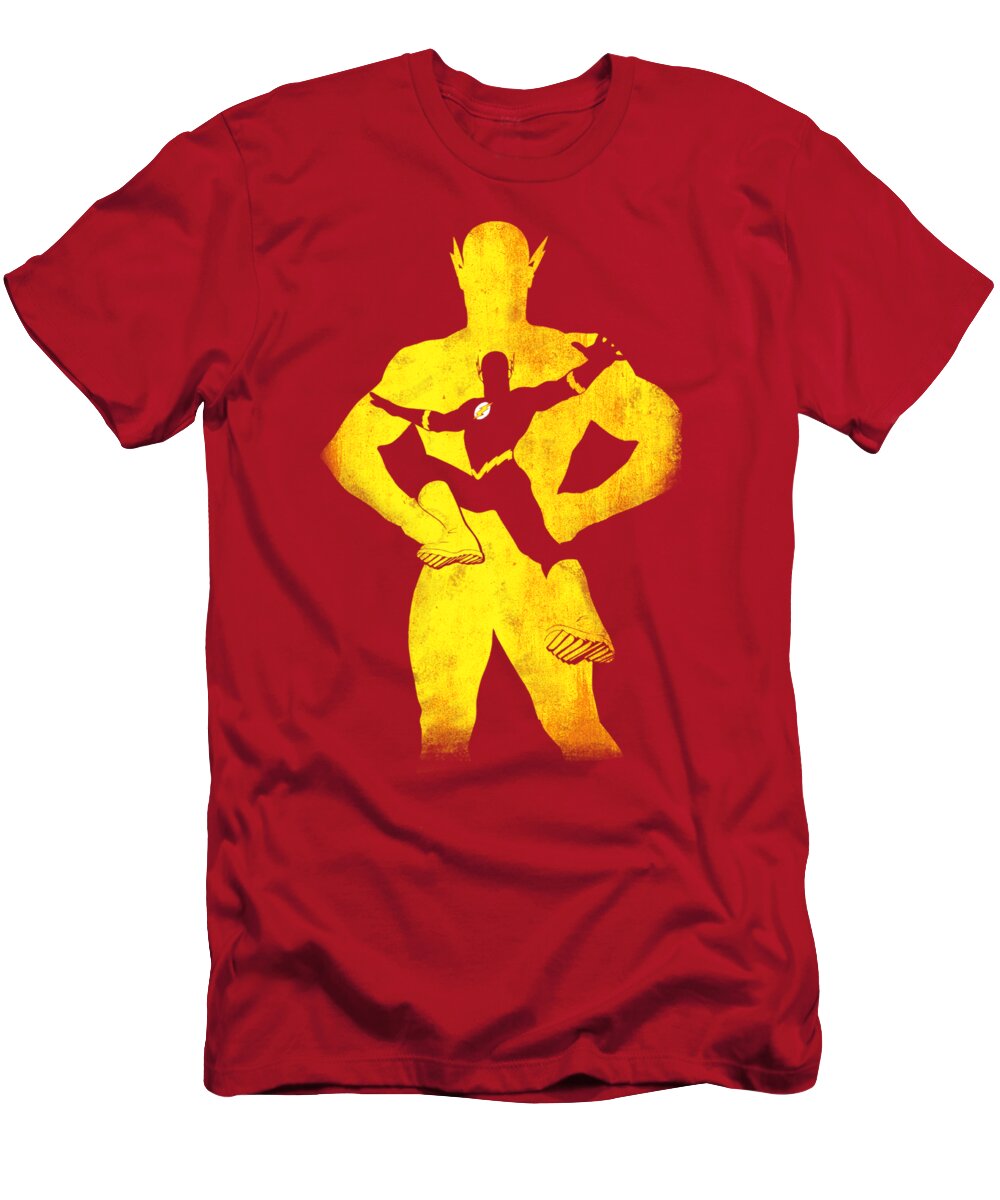  T-Shirt featuring the digital art Jla - Flash Knockout by Brand A