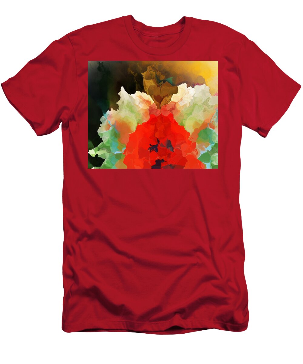 Fine Art T-Shirt featuring the digital art Mystic Bloom by David Lane
