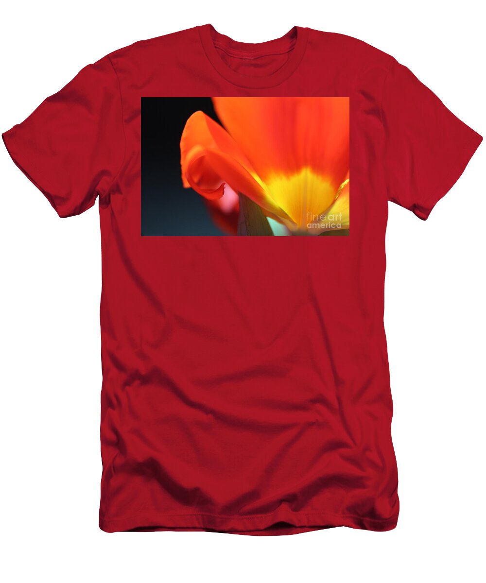Tulip T-Shirt featuring the photograph On the Edge by Stacey Zimmerman