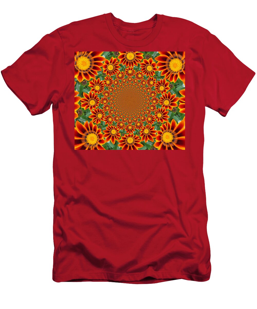 Daisy T-Shirt featuring the photograph Orange Crazy Daisy by Sheri McLeroy