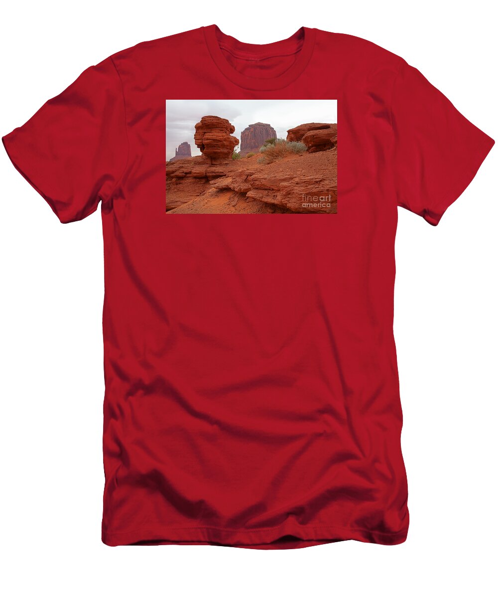 Utah T-Shirt featuring the photograph Pedestal by Jim Garrison