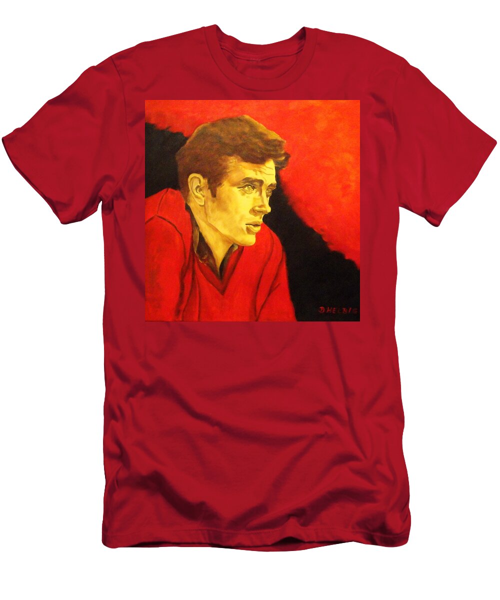 Portrait Of An Idol T-Shirt featuring the painting Portrait Of An Idol by Dagmar Helbig