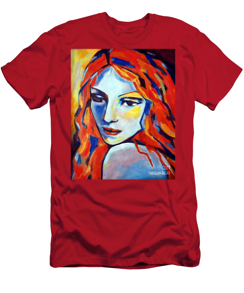 Art T-Shirt featuring the painting Reverie by Helena Wierzbicki
