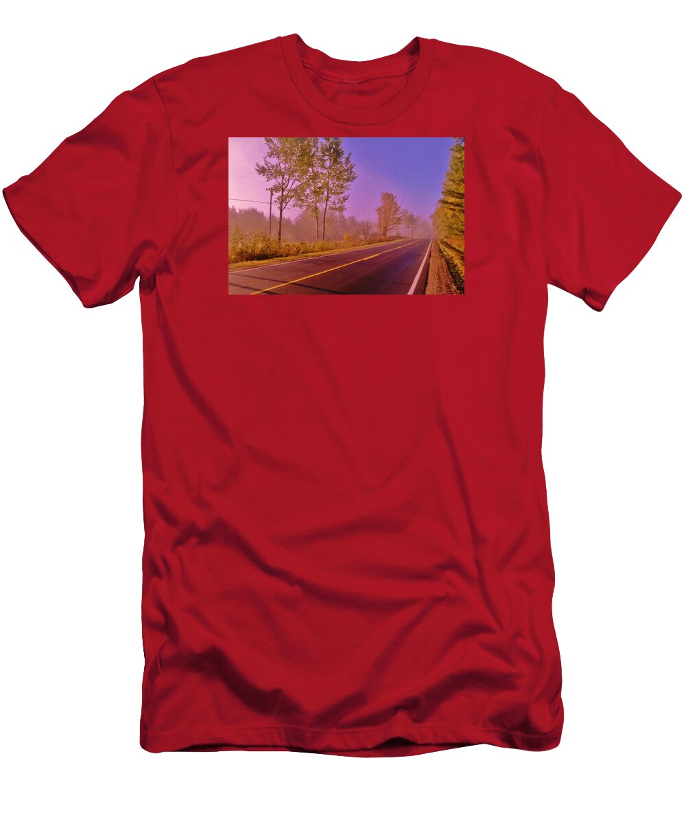 Sunrise T-Shirt featuring the photograph Road to... by Daniel Thompson