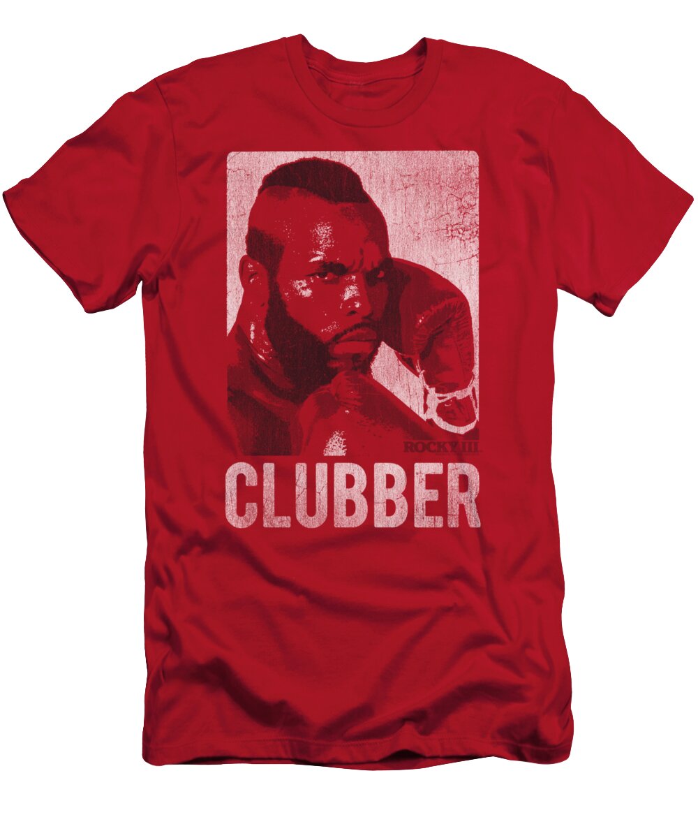 Rocky T-Shirt featuring the digital art Rocky - Clubber Lang by Brand A