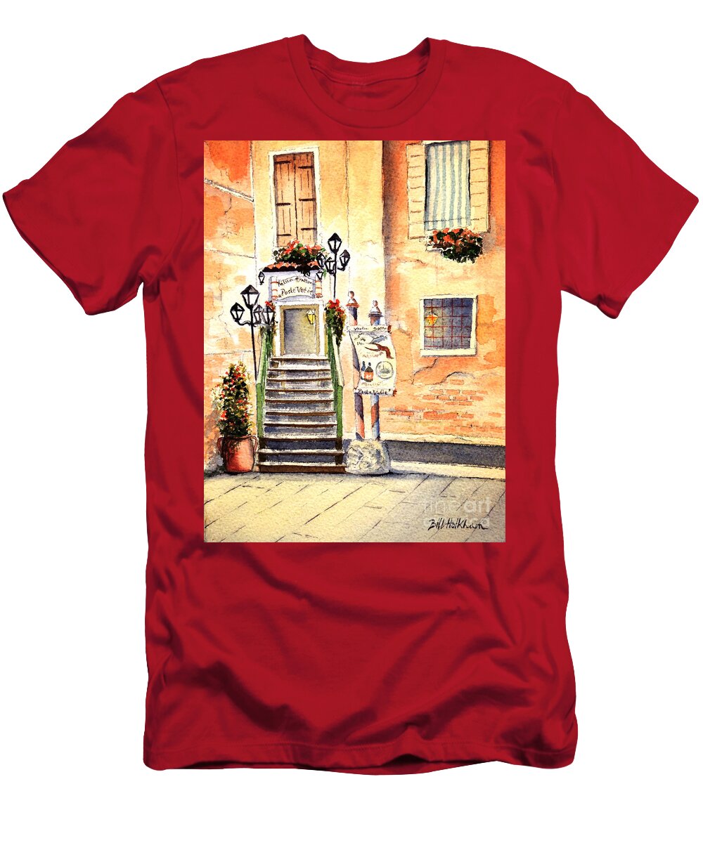 Romance T-Shirt featuring the painting Romance by Bill Holkham