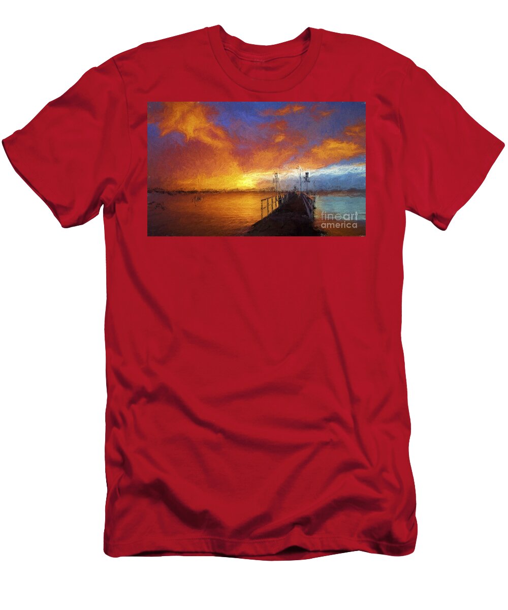 Salamander Bay T-Shirt featuring the photograph Salamander sunrise by Sheila Smart Fine Art Photography
