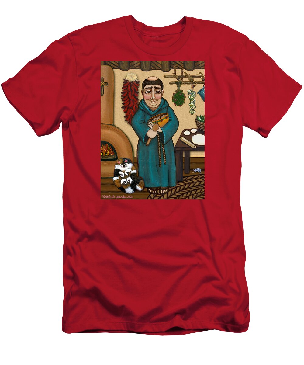 San Pascual T-Shirt featuring the painting San Pascual by Victoria De Almeida