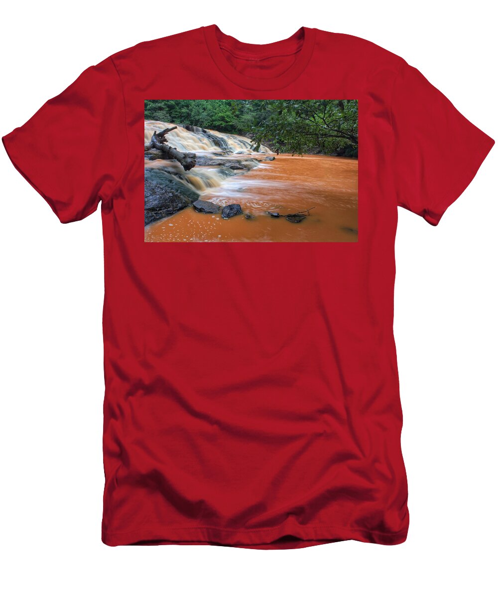 Shacktown T-Shirt featuring the photograph Shacktown Falls by Chris Berrier
