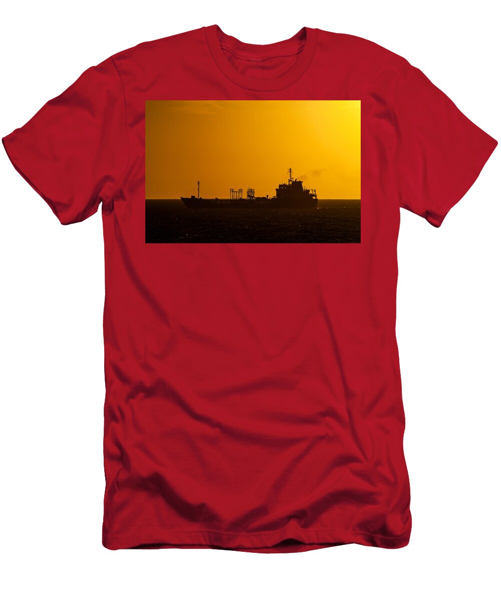 Boat T-Shirt featuring the photograph Silhouette by Jess Kraft