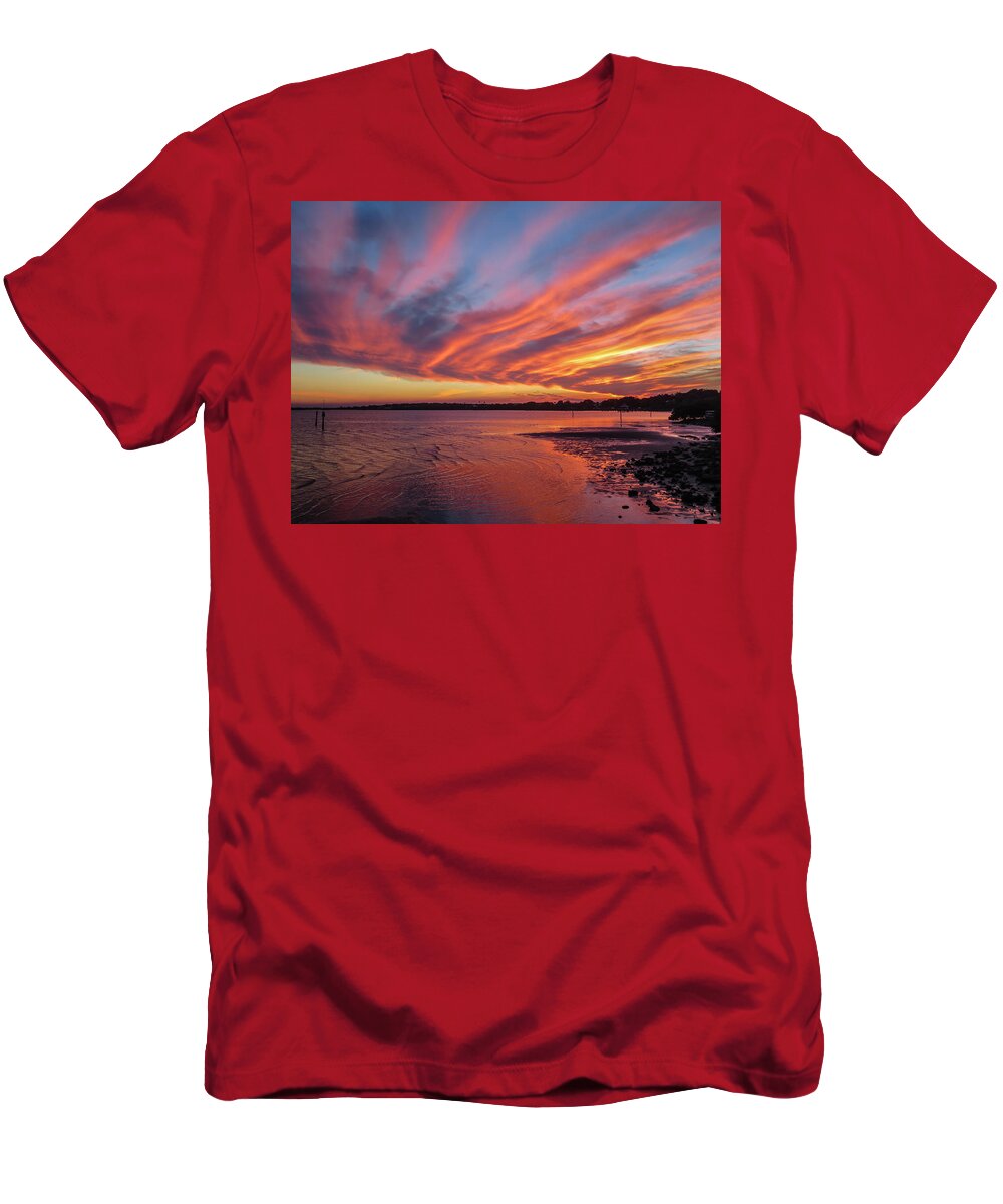 Florida T-Shirt featuring the photograph Sky on fire by Jane Luxton