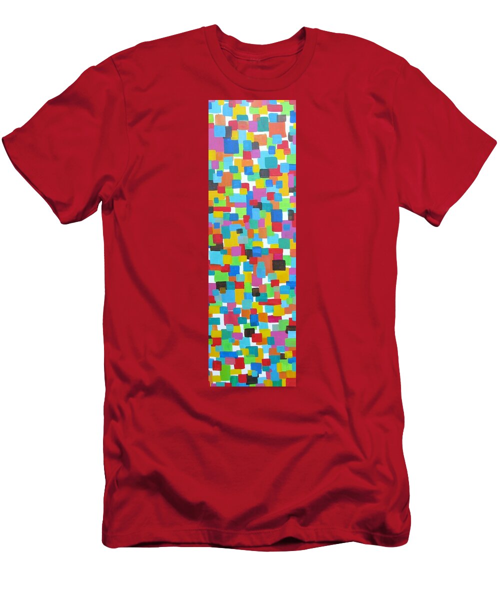 Abstract T-Shirt featuring the painting Society by Kelly Simpson Hagen