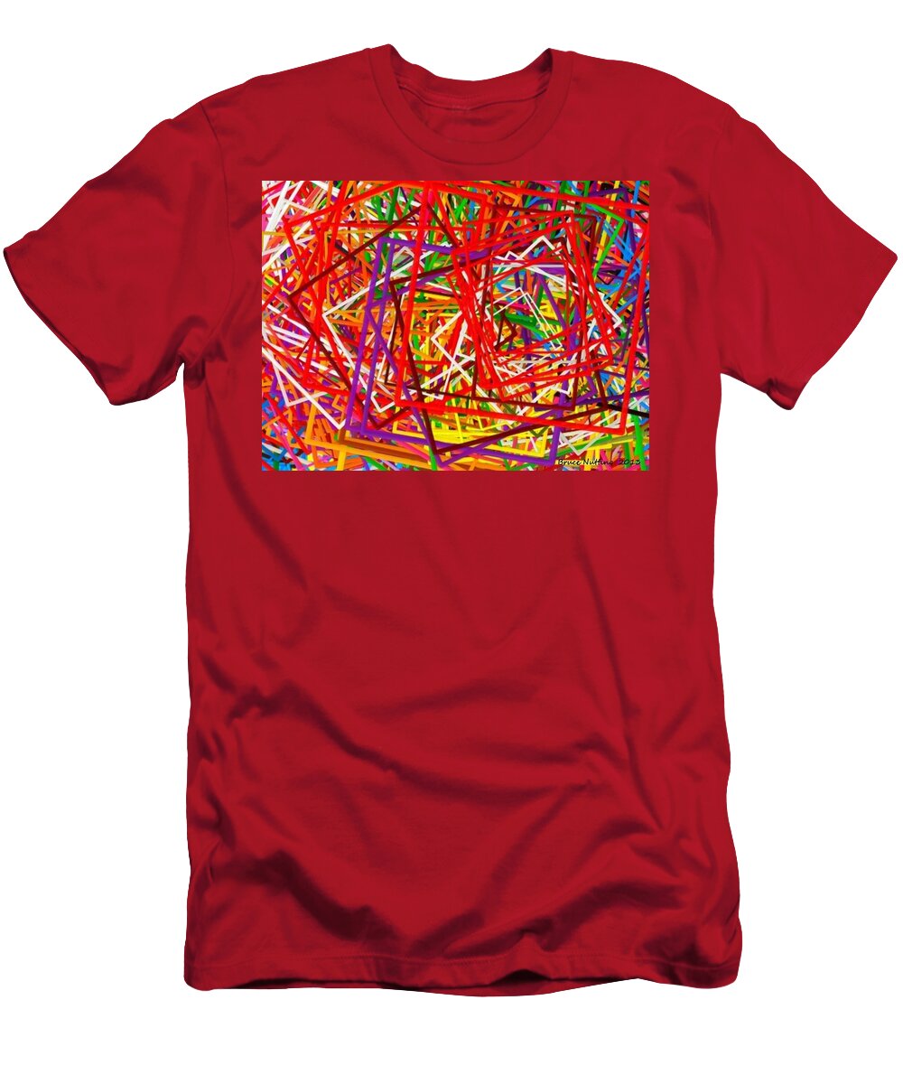 Color T-Shirt featuring the painting Squared by Bruce Nutting