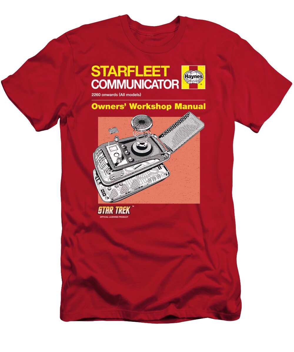  T-Shirt featuring the digital art Star Trek - Comm Manual by Brand A