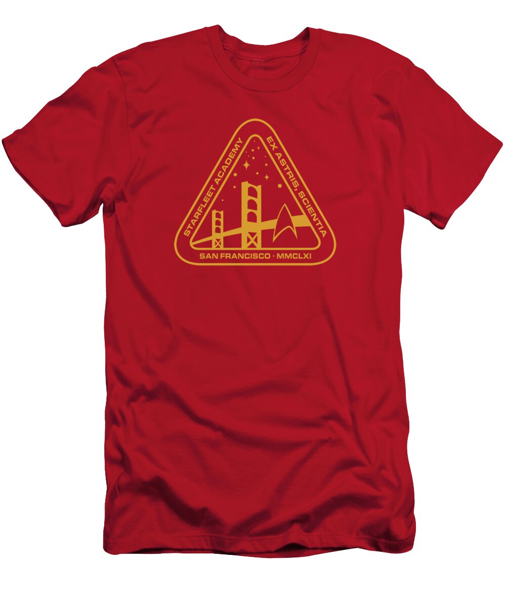 Star Trek T-Shirt featuring the digital art Star Trek - Gold Academy by Brand A