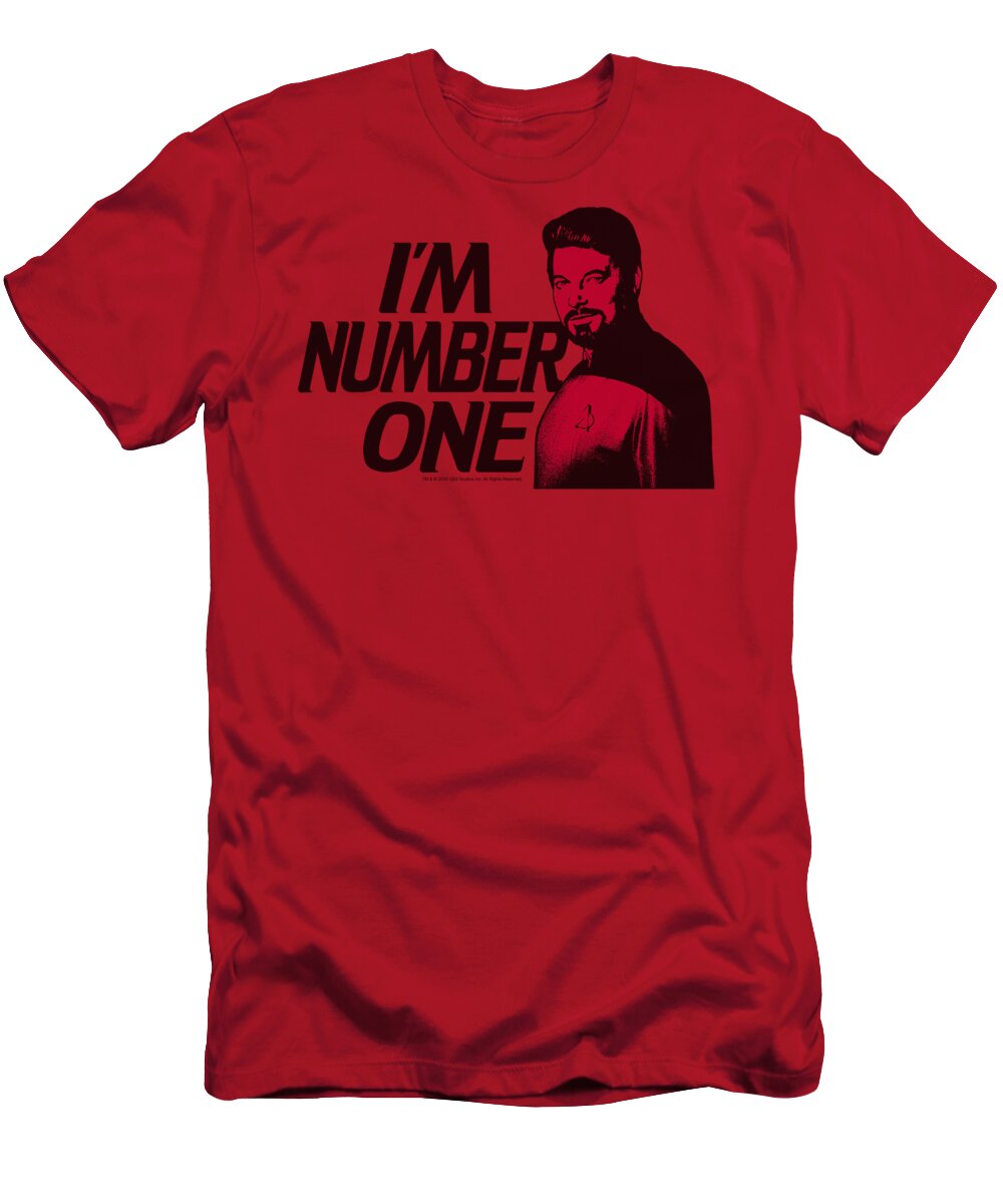 Star Trek T-Shirt featuring the digital art Star Trek - Im Number One by Brand A