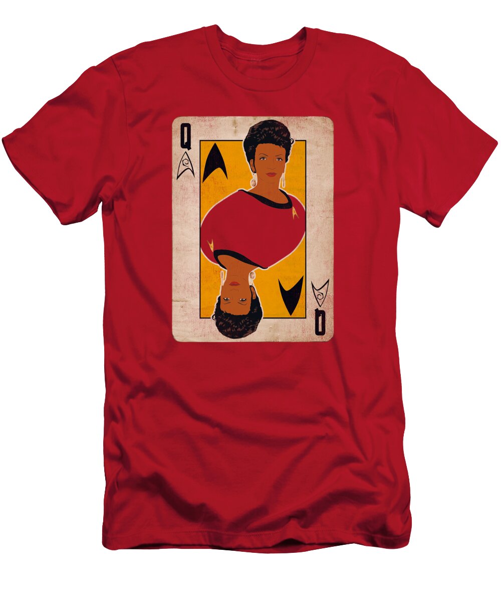  T-Shirt featuring the digital art Star Trek - Tos Queen by Brand A