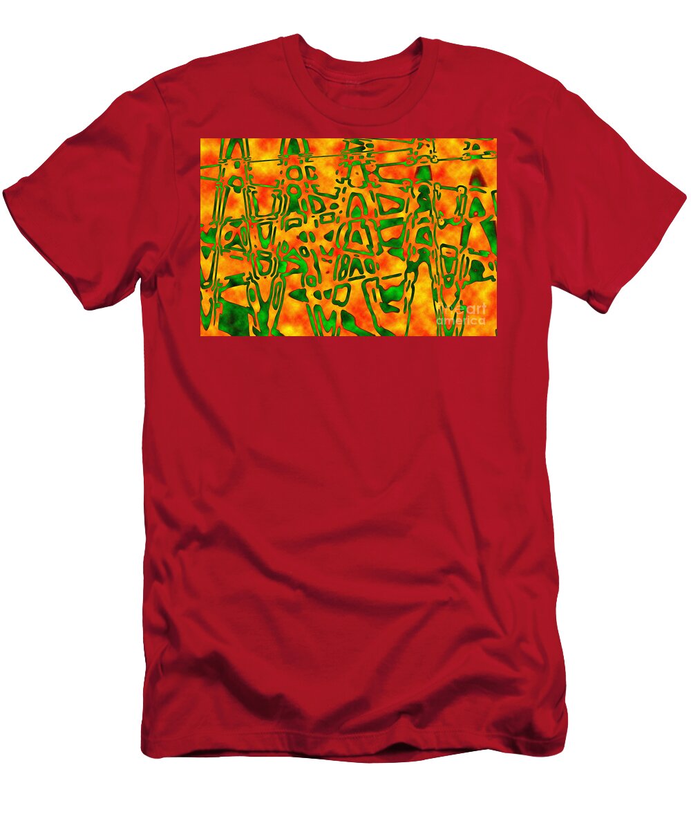 Writing T-Shirt featuring the photograph Strange Hieroglyphs by Mark Blauhoefer