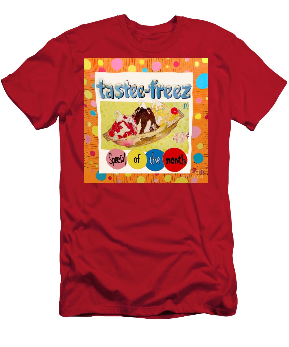 Dyes T-Shirt featuring the painting Tastee Freez by Beth Saffer