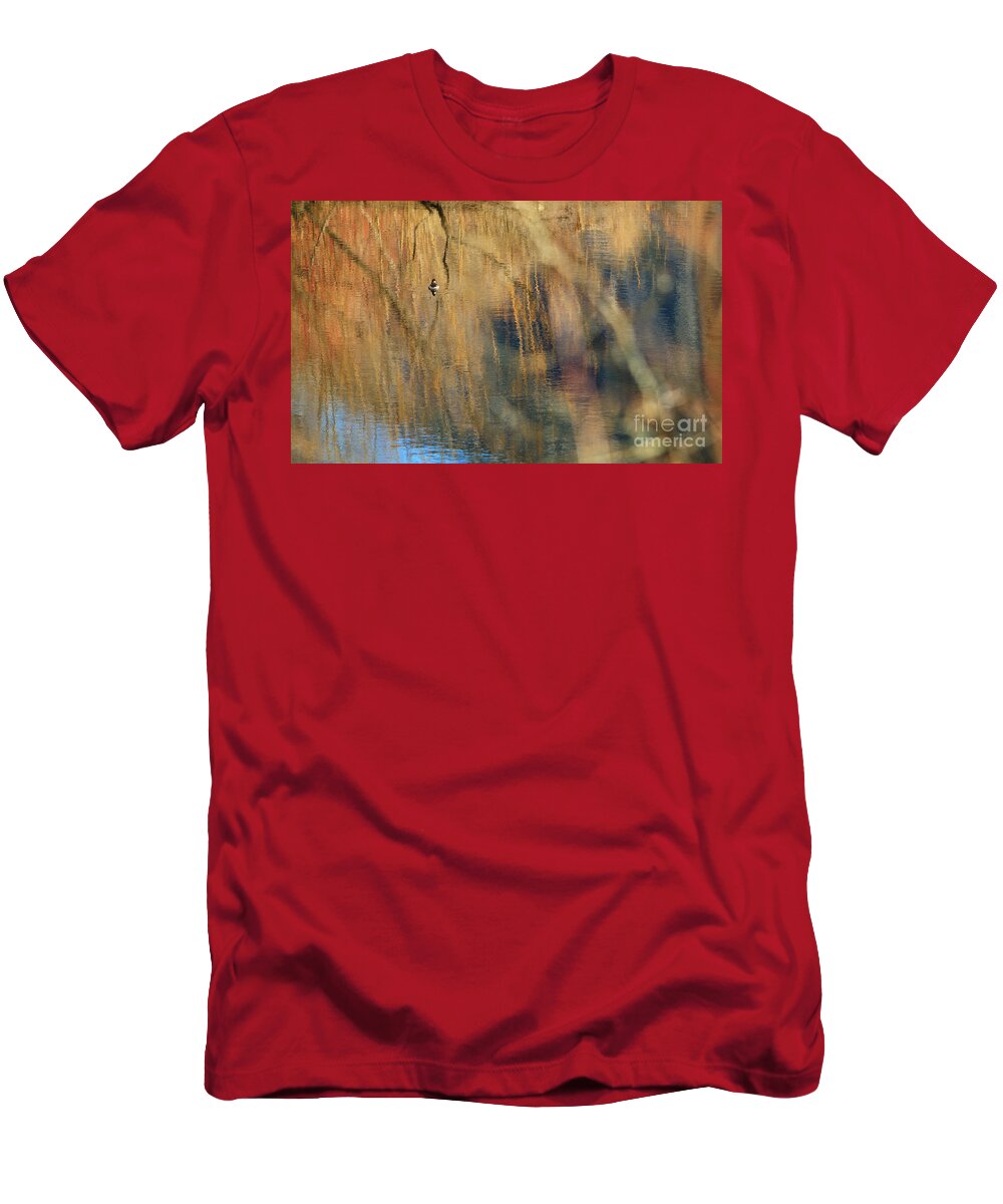 Duck T-Shirt featuring the photograph Floating in the Abstract 1 by Michelle Twohig
