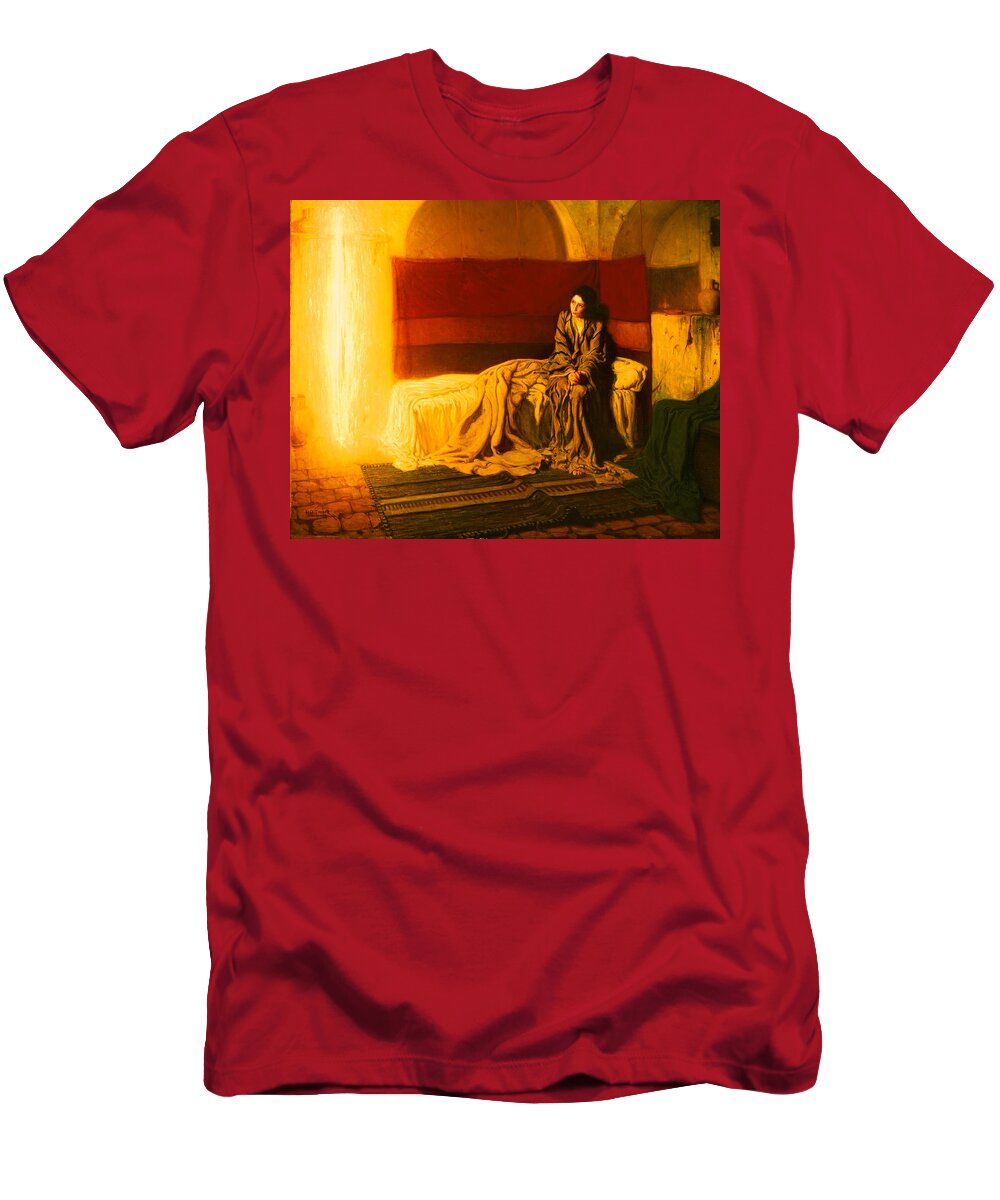 Painting T-Shirt featuring the painting The Annunciation by Mountain Dreams